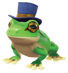 Frog in a hat